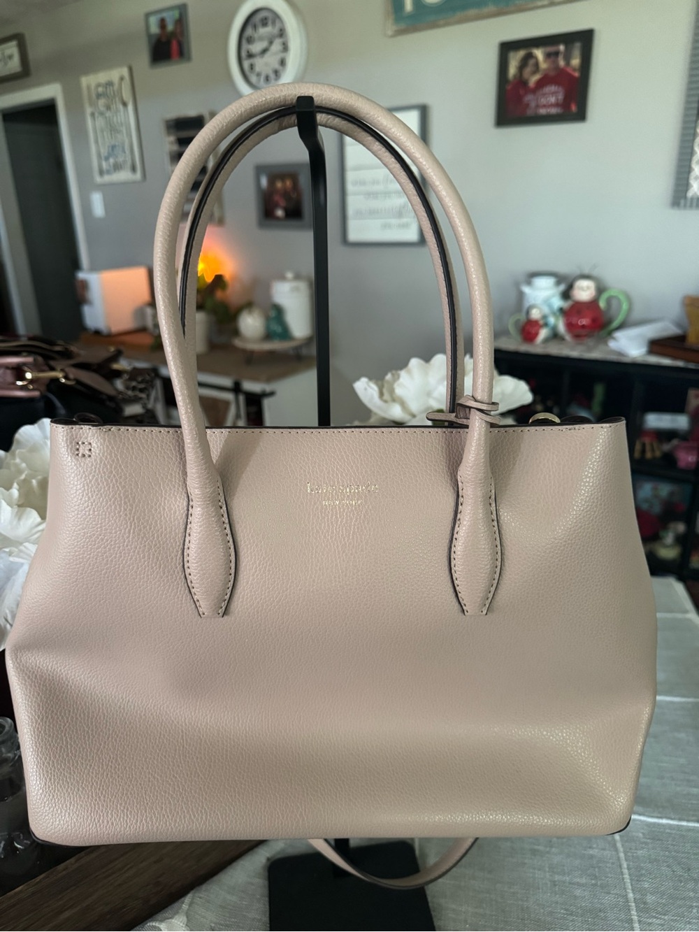 kate spade Blush Pink Pebbled Leather Shoulder Bag